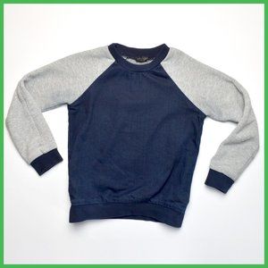Topshop Raglan Sleeve Denim / Sweatshirt Top - From 2007 W/ Pockets!